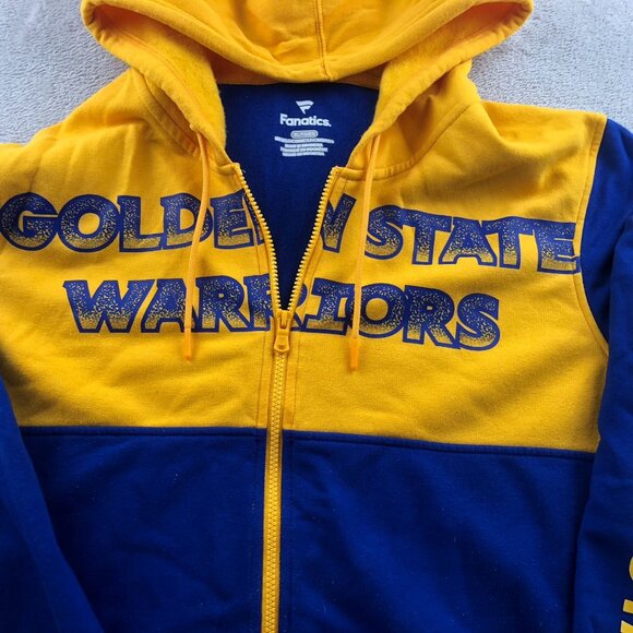 Golden State Warriors Fanatics Mens Hoodie XL Full Zip Basketball Varsity Jacket - Picture 5 of 13